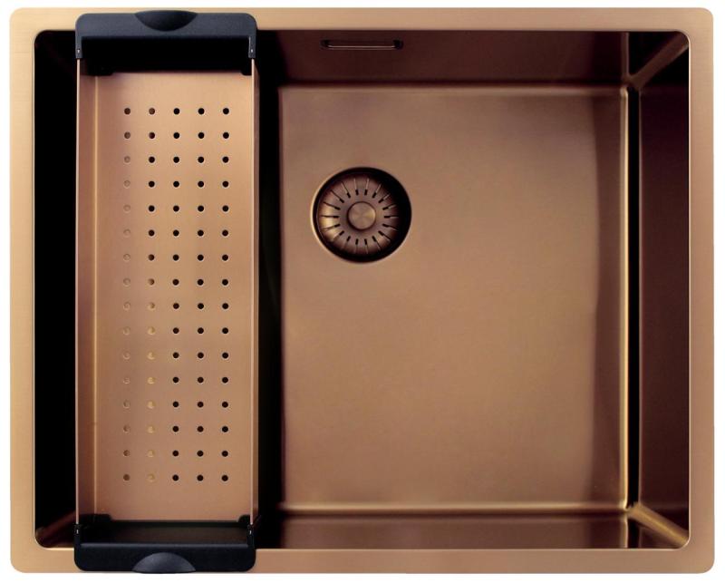 Pure.Sink Exclusivo Medené umývadlo 50x40 cm 10mm rádius podstavca, rovného stavebného dielu a nadstavby PEX5040-62