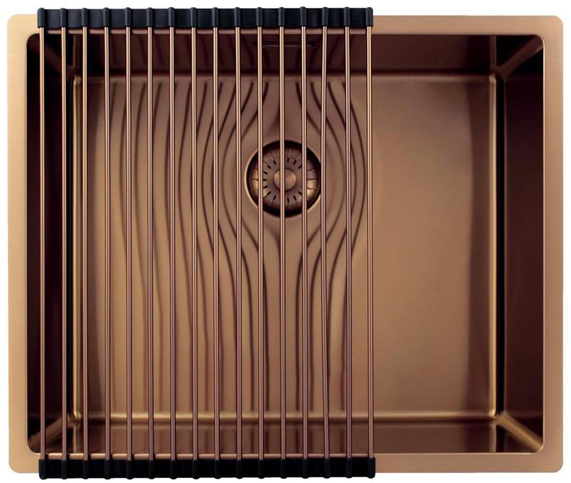 Pure.Sink Exclusivo Medené umývadlo 50x40 cm 10mm rádius podstavca, rovného stavebného dielu a nadstavby PEX5040-62