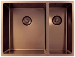 Pure.Sink Exclusivo Medený 1,5 jedno a pol drez 34+18 cm 10mm rádius PEX341840-62