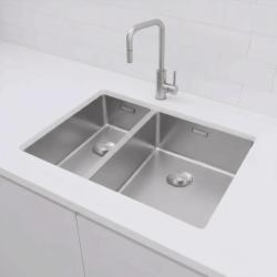 Pure.Sink Exclusivo RVS 1,5 polovicný drez 18+34 cm 10mm polomer PEX183440-02