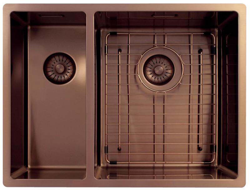 Pure.Sink Exclusivo Medený 1,5 jedno a pol drez 18+34cm 10mm rádius PEX183440-62