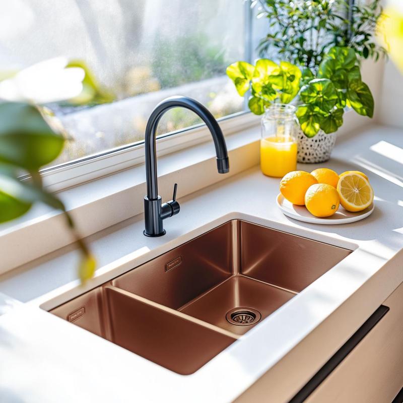 Pure.Sink Exclusivo Medený 1,5 jedno a pol drez 18+34cm 10mm rádius PEX183440-62