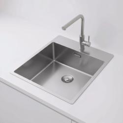 Pure.Sink Exclusivo RVS drez 44x52 cm Tapwing s otvorom pre kohútik 10mm polomer PEX4040T-02