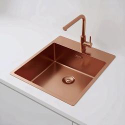 Pure.Sink Exclusivo Medené umývadlo 44x52 cm Tapwing s dierou pre kohútik 10mm rádius PEX4040T-62