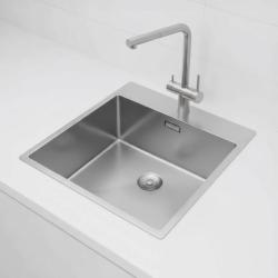 Pure.Sink Exclusivo RVS drez 49x52 cm Tapwing s otvorom pre kohútik 10mm rádius PEX4540T-02