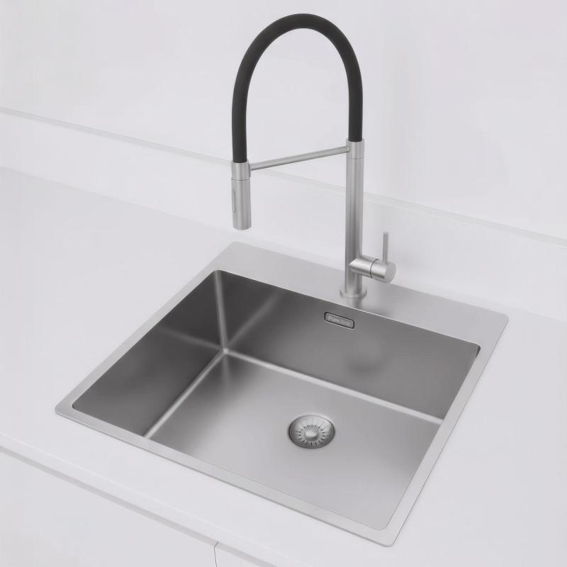 Pure.Sink Exclusivo nerezový drez 54x52cm Tapwing s otvorom pre kohútik, polomer 10mm PEX5040T-02