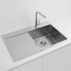 Pure.Sink Exclusivo RVS umývadlo s odkvapkávačom 78x52 cm Tapwing vpravo PEX4078RT-02