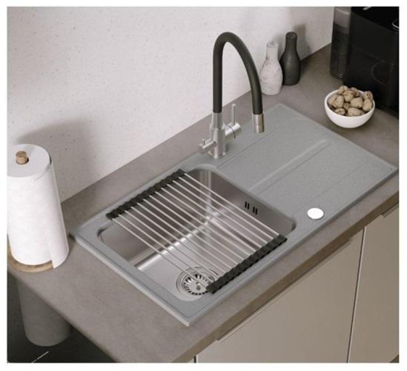 Quadri Selene Kuchynská batéria z nerezovej ocele 3-cestná s flexibilným vývodom a ďalším pripojením pre filtrovanú vodu 1208971407