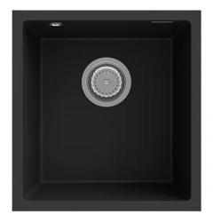Graniteland Miniva Granitový drez Čierny podstavcový 385x410 mm 1208971450
