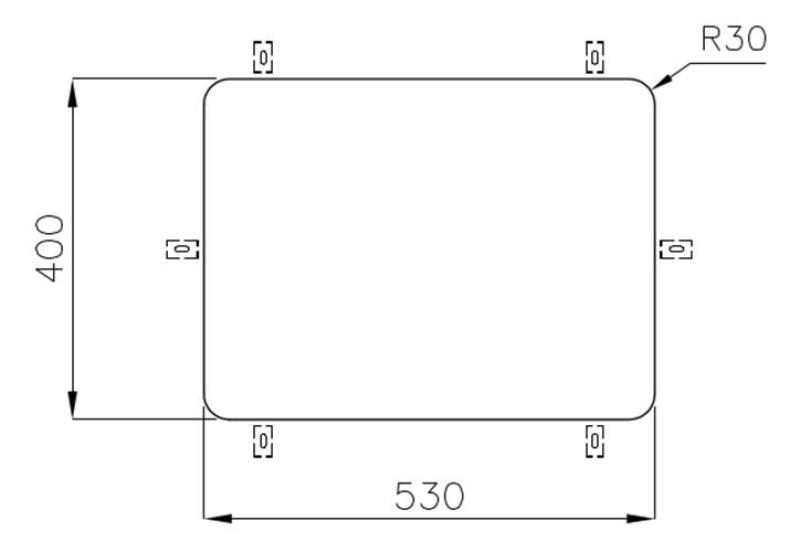 Foster Nerezový Drez 53 x 40 cm Vstavaný 1208971523