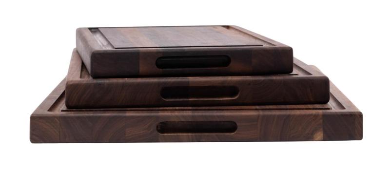 Woodsea Butcher Groove M - Orechové Drevená Doska na Krájanie so šťavnou drážkou 50x38 cm 1208971535