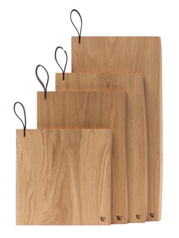 Woodsea Chop-Chop Oak XL - Dubová Doska na Krájanie 50x24cm s koženou rukoväťou 1208971542