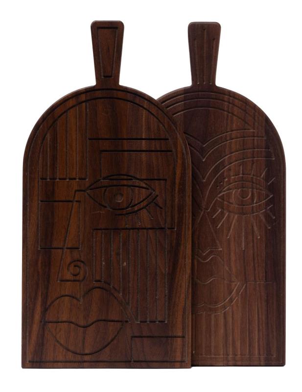 Woodsea Mask Walnut - Orechové maskovacie a servírovacie dosky z orechového dreva 38x19 cm 1208971561