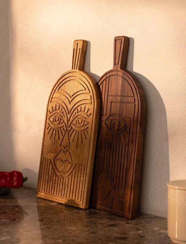 Woodsea Mask Walnut - Orechové maskovacie a servírovacie dosky z orechového dreva 38x19 cm 1208971561