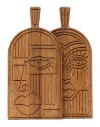 Maska Woodsea Oak - Dubová maska na krájanie a podávanie 38x19 cm 1208971562