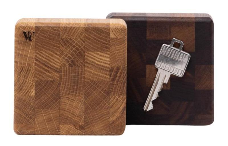 Woodsea End Grain Walnut - Kľúčnik z orechového dreva 9x9 cm 1208971601