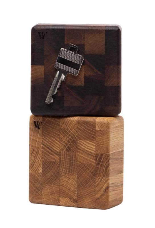 Woodsea End Grain Walnut - Kľúčnik z orechového dreva 9x9 cm 1208971601