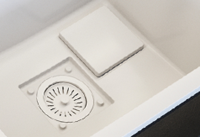 Graniteland Seta Granitový Biely Umyvadlový Stôl 80x50 cm 1208971618