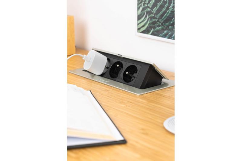 SOFT výsuvná elektrická zásuvka, napájací kábel 1,5 m