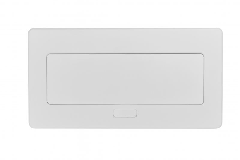 Nábytková zásuvka MULTISOFT, 2xSHUKO, USB A+C, RJ45, HDMI, kábel 1.5 m, biela