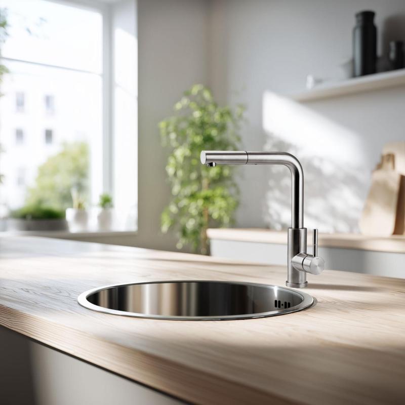 Pure.Sink Rondo RVS Kruhový drez na rovnú montáž, podmontáž a nadstavbu 38 cm PRN38-02