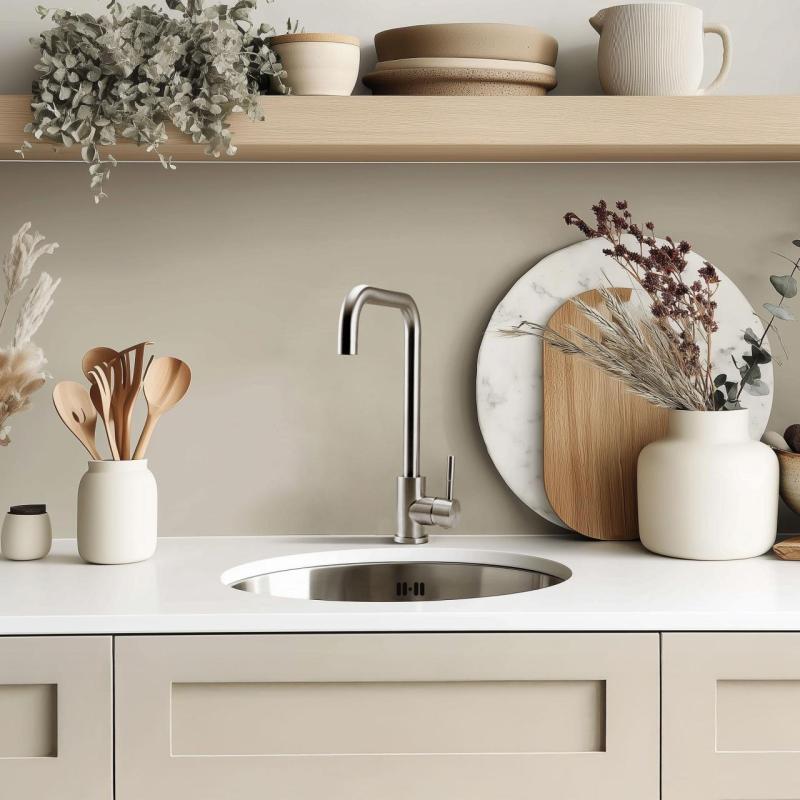 Pure.Sink Rondo RVS Kruhový drez na rovnú montáž, podmontáž a nadstavbu 38 cm PRN38-02