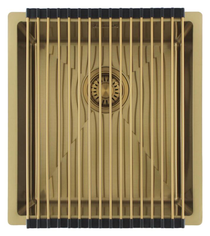 Pure.Sink Luxion Zlatý drez 36x40 cm podstavný, zapustený a nadstavbový PLX3640-60