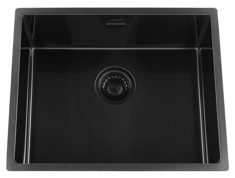 Pure.Sink Luxion PVD Čierny drez 50x40 cm podstavný, zapustený a nadstavbový PLX5040-63