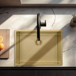 Pure.Sink Luxion Zlatý drez 55x40 cm podstavný, zapustený a nadstavbový PLX5540-60