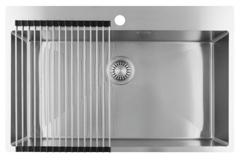 Pure.Sink Luxion Veľký nerezový drez 78x50 cm Tapwing s otvorom pre batériu PLX7850T-02