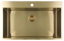 Pure.Sink Luxion Veľký zlatý drez 78x50 cm Tapwing s otvorom na batériu PLX7850T-60