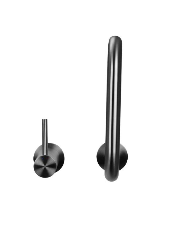 Pure.Sink Luxion 2-otvorový masívny nerezový kuchynský batériový kohútik s U výtokom PLX2HU-02