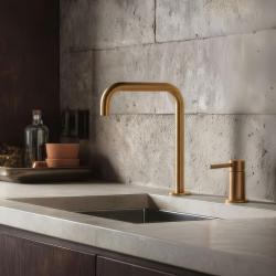 Pure.Sink Luxion 2-otvorový zlatý kuchynský batériový kohútik s U výtokom PLX2HU-60