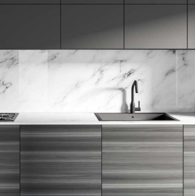 Ausmann Fiber biely umývadlo 40x40cm podstavcové, nadstavbové a rovnomerné s automatickou nerezovou zátkou 1208971891