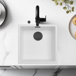 Ausmann Fiber biely drez 40x40cm na podstavec, na povrch a na rovný povrch s automatickým čiernym zátkou 1208971892