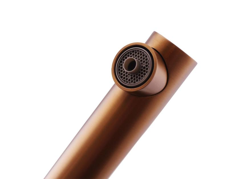 Pure.Sink Elite Steel Clear-S PVD pokovované zlato 3-cestný Kuchynský kohútik s výsuvným výlevom a filtrovanou vodou PS8120-60