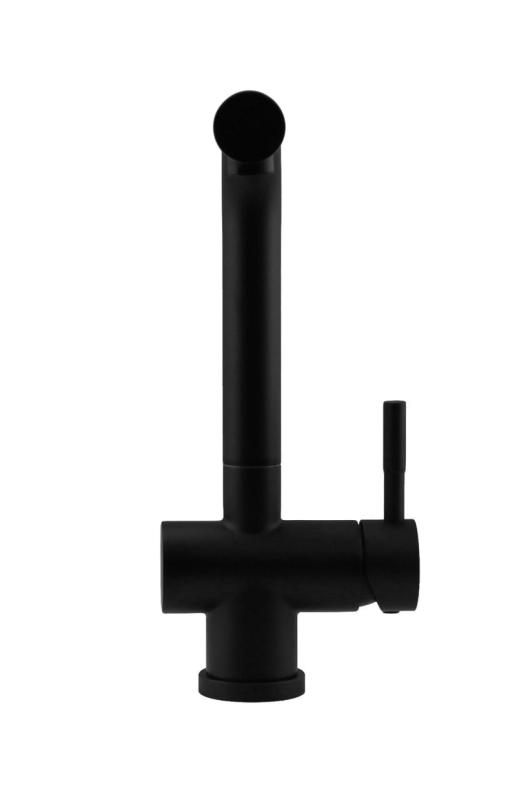 Pure.Sink Elite Steel Kuchynská batéria Pulse-S v matnej čiernej farbe s výsuvným výtokom PS8500-10