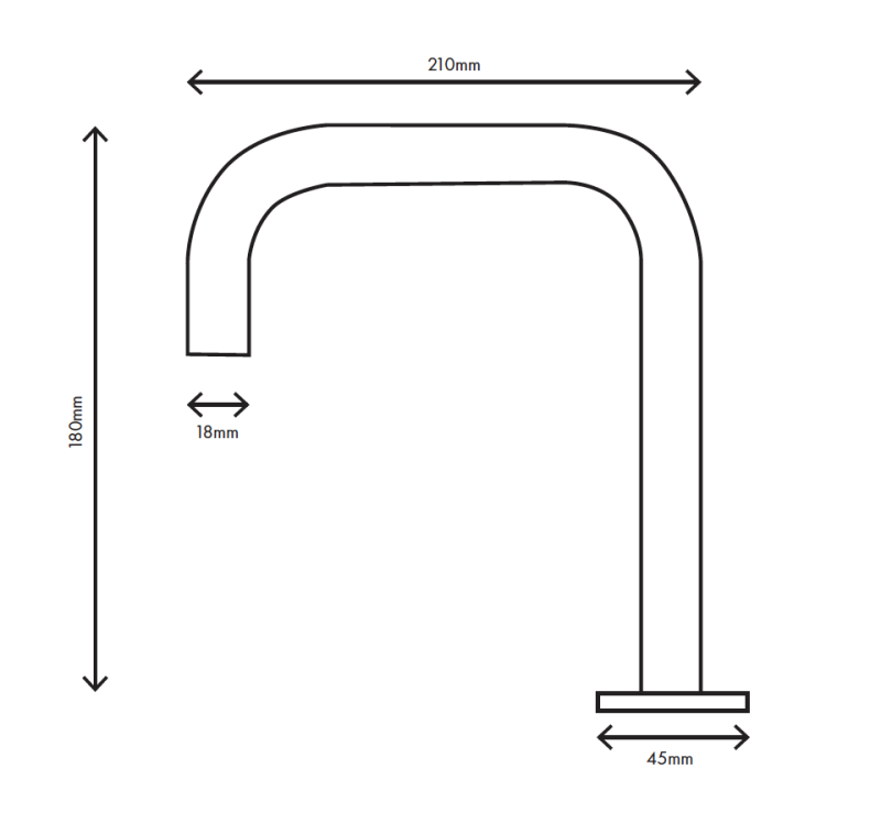 MURO TUA 2-otvorová umývadlová batéria chróm s pravouhlým výtokom 1208972108