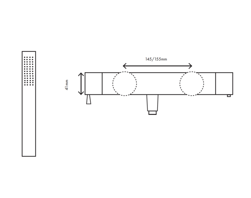 MURO TUA sprchová batéria so sprchovou súpravou chróm M1.B1.CR