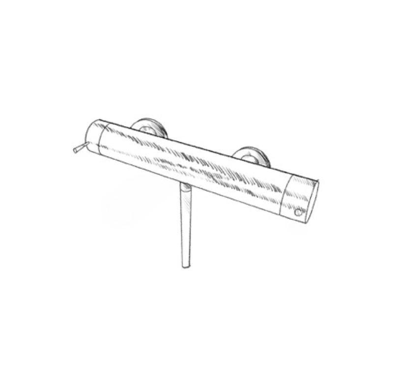 MURO TUA Sprchová batéria s termostatom a sprchovou súpravou, chróm M1.B1TH.CR