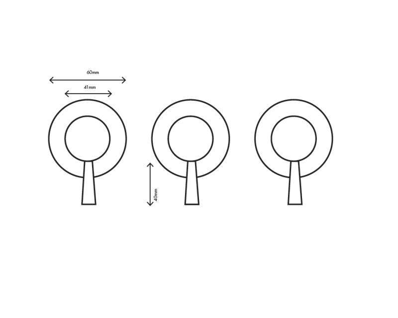 MURO TUA Nástenná batéria s 2 uzávermi, chróm M1.B34.R.CR