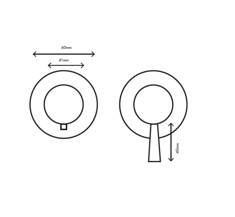 MURO TUA Vstavaný termostatický sprchový kohút s 1 výstupom, chróm M1.B31T.R.CR