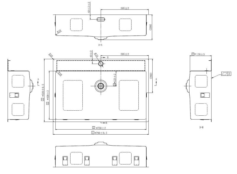 Pure.Sink Exclusivo Zlatý veľký drez 75 x 40 cm s batériou a otvorom pre batériu BB7540T-60