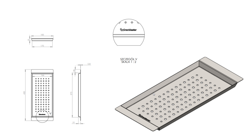 Massimo Príslušenstvo Vložka Čierna Matná 183x430x19mm