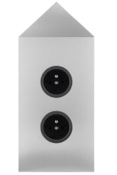 Indux Corner Energetická stĺpik s 2 zásuvkami Penaarde Hoek RVS 1208972284