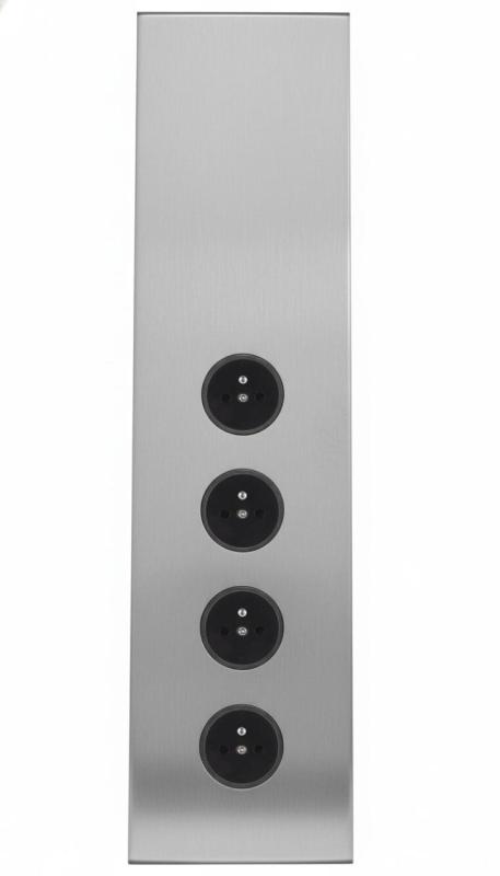 Indux Corner Energetická stĺpiková zásuvka so 4 zásuvkami Penaarde RVS 1208972308