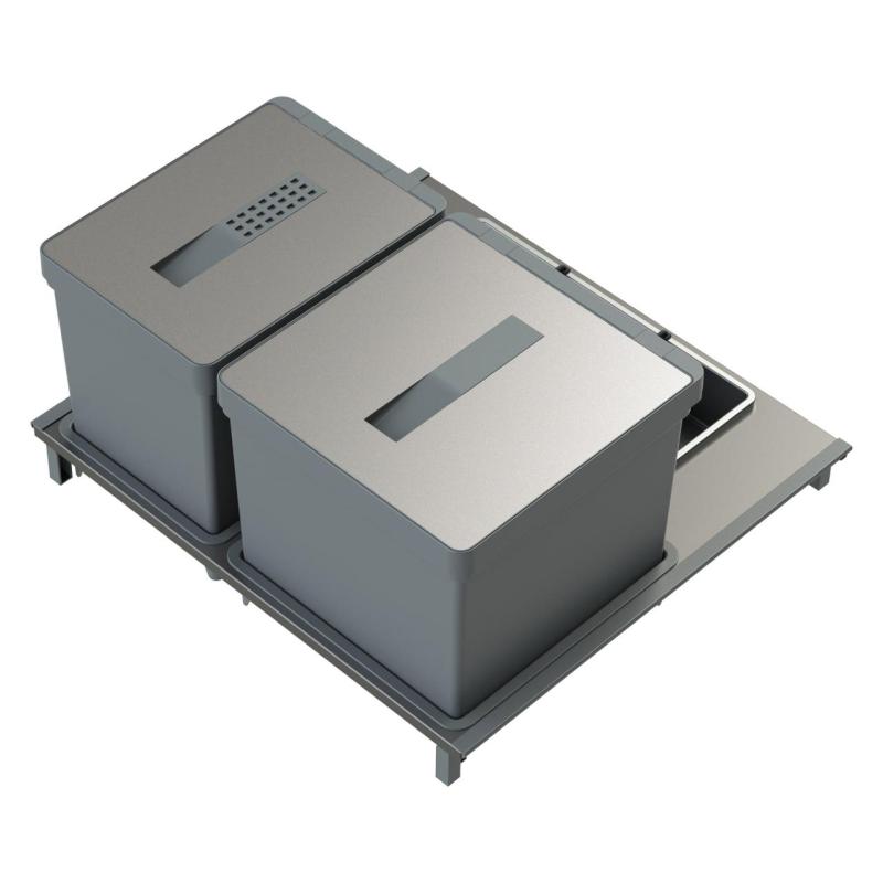 Indux Sort Odpadkový systém 2-dielny Ručné ovládanie pre výsuvné zásuvky 1208972319