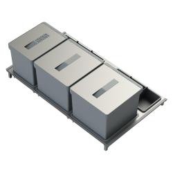 Indux Sort 3-dielný systém na odpadky Ručné ovládanie pre výsuvné zásuvky 1208972320