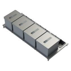 Indux Sort Odpadkový systém 4-násobný Ručné ovládanie pre výsuvné zásuvky 1208972321