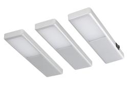 Indux Nivo Kuchynská zostava LED Set 3x3 W s centrálnym vypínačom Alu-look 1208972334
